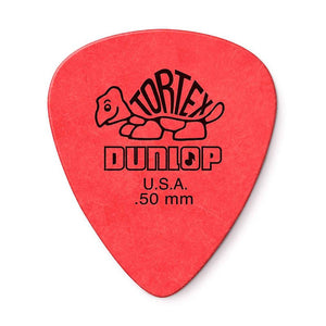 Dunlop Tortex Standard Picks .50mm, 12 Pack- 418P.50 Red