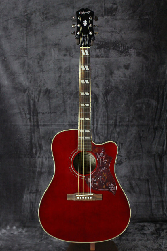 2022 Epiphone Hummingbird EC Studio Cherry
